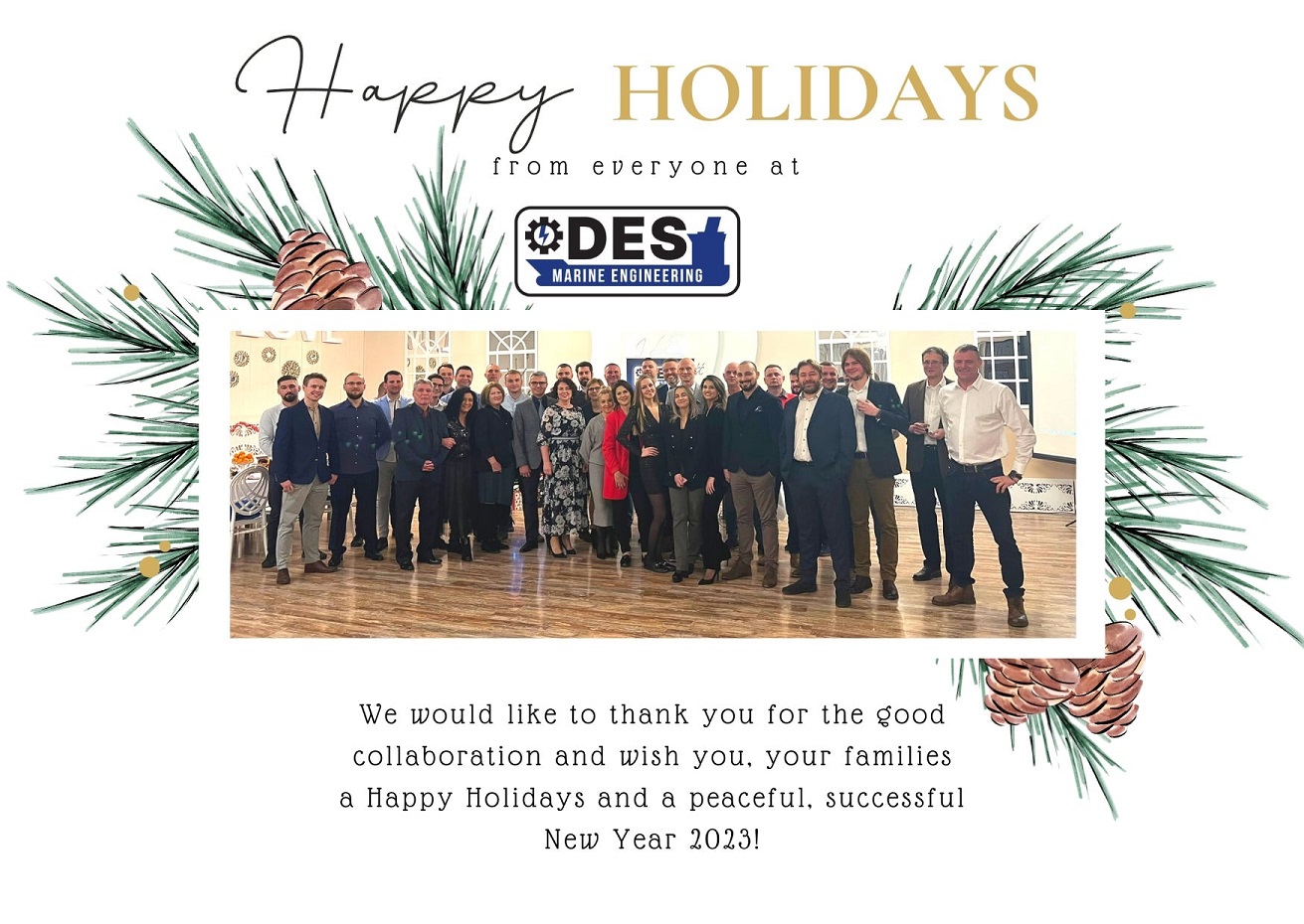 Happy Holidays from eveyone at DES Marine Engineering